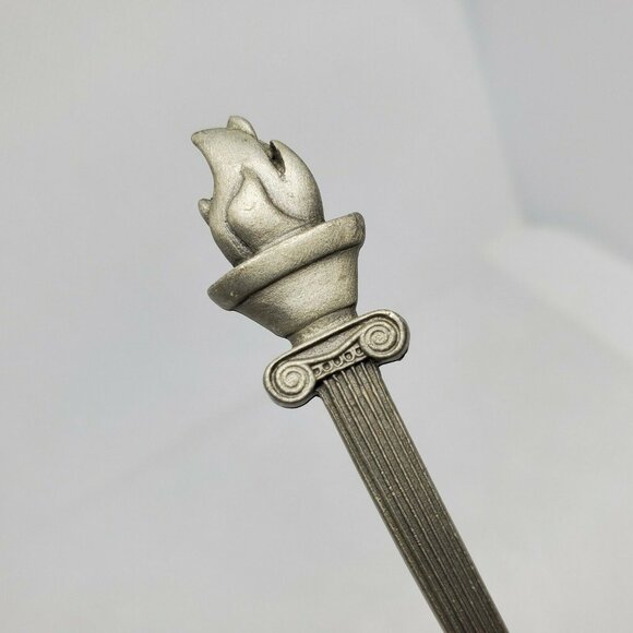 Fort Pewter Atlanta 1996 Vintage 100th Olympic Flame Embossed Mini Spoon - Picture 3 of 11
